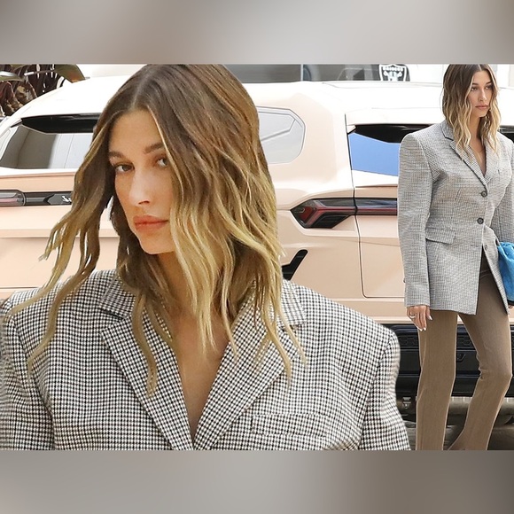 Ralph Lauren Glen Check Double-Breasted Wool Blazer - Picture 8 of 15